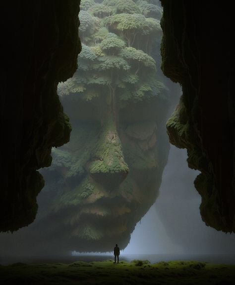 Surreal Landscape Art, Surrealist Landscape, Memory Palace, Visual Writing Prompts, Contrast Art, Surreal Landscape, Creepy Pictures, Art Album, Knight Art