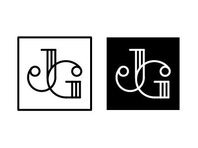 J & G monogram 1 by Poly Studio G Monogram, G Logo Design, J Tattoo, G Tattoo, Initial Tattoo, Delicate Tattoo, Monogram Logo Design, Creative Stuff, J G