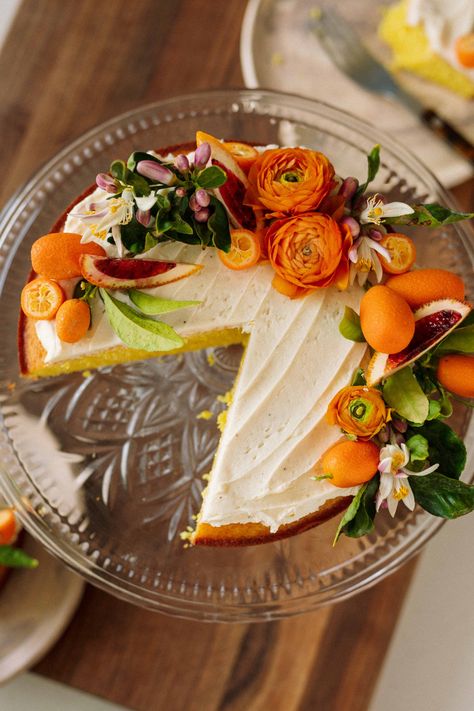 Orange Blossom Saffron  Olive Oil Cake — REILLY MEEHAN Orange Saffron Cake, Orange Cake Decoration Birthdays, Citrus Birthday Cake, Wedding Cake Citrus, Orange Glaze Cake, Orange Blossom Cake, Orange Cake Decoration, Olive Cake, Orange Foods