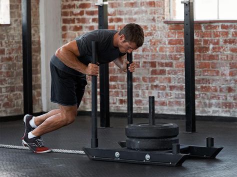 Five 10-minute workouts to fire up your metabolism  ||  Quick routines to burn fat and kick your metabolism into high gear. http://www.mensfitness.com/training/workout-routines/five-10-minute-workouts-fire-your-metabolism?utm_campaign=crowdfire&utm_content=crowdfire&utm_medium=social&utm_source=pinterest Sled Workout, Mass Workout, Best Artificial Grass, Tactical Fitness, Shredded Body, Indoor Gym, Compound Exercises, Squat Workout, 10 Minute Workout