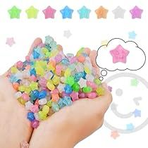 Glow In The Dark Stars, Dark Stars, Glow Stars, Charms For Bracelets, Boost Creativity, Dark Heart, Bracelets And Necklaces, Bead Kits, Pony Beads