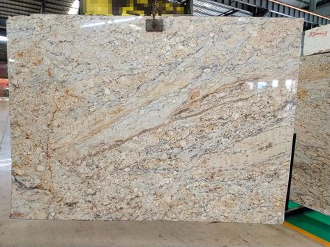 Colonial Gold Granite, Kitchen Countertop Ideas, Countertop Ideas, Granite Kitchen, Kitchen Countertop, Silver And Gold, Kitchen Countertops, Natural Stone, Alaska