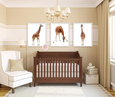 Baby Boy Nursery Country, Nursery Country, Giraffe Bedroom, Zoo Elephant, Cream Nursery, Giraffe Safari, African Jungle, Child Boy, Baby Kicking