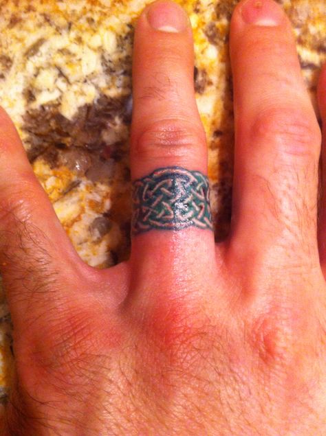 Celtic ring tattoo. Irish Ring Tattoo, Celtic Ring Tattoo For Men, Celtic Finger Tattoo, Norse Arm Ring Tattoo, Irish Wedding Ring Tattoo, Celtic Ring Tattoo, Ring Tattoo, Celtic Ring, Ring Tattoos