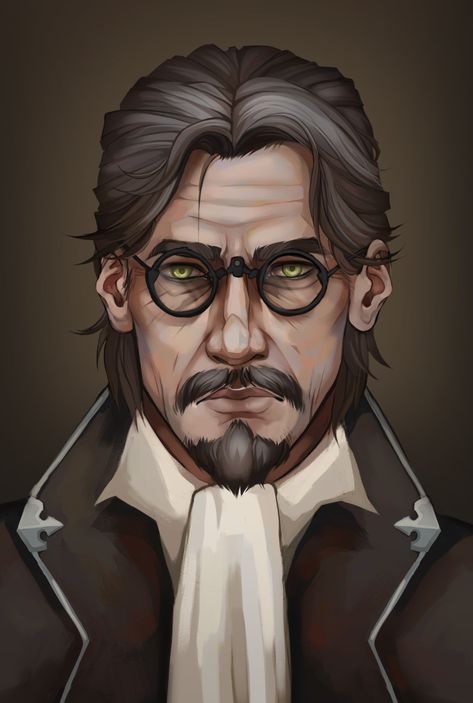 Tall Monster, Call Of Cthulhu Rpg, Male Doctor, Roleplay Characters, Fantasy Portraits, Human Male, Dnd Art, Modern Fantasy, Human Art