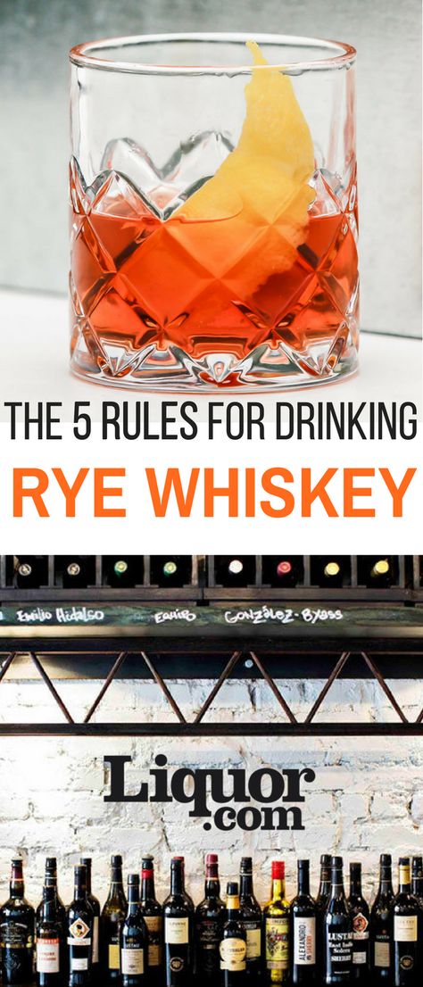 Rye whiskey has rise from the ashes with a larger selecetions than ever before. What are the need-to-know rules for this rye renaissance? Liquor.com offers some much needed guidance. Rye Whiskey Drinks, Rye Drinks, Rye Whiskey Cocktail, Best Rye Whiskey, Rye Cocktails, Cocktail Recipes Whiskey, Whiskey Recipes, Whiskey Cups, Good Whiskey