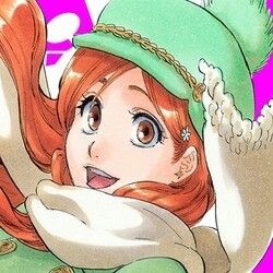 Inoue Orihime A Girl, Bleach, Green, Red, Hair