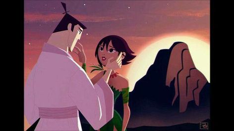 Ashi x Jack Ashi Samurai Jack, Jack X Ashi, Anastasia Movie, Usagi Yojimbo, Uncle Grandpa, Couple Drawing, Color Script, Cartoon Tv Shows, Power Puff Girls