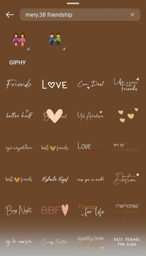 Schöne schrift Cute Designs For Instagram Story, Bff Stickers Instagram, Cute Instagram Story Stickers Love, Miss You Sticker Instagram, Friendship Stickers Instagram, Bestie Stickers Instagram, Story Ideas For Friendship Day, Mery Instagram Stickers, Gif Instagram Best Friend