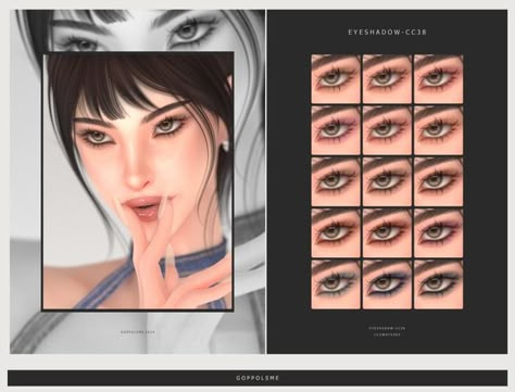 Sims 4 Smokey Eyeshadow, Goppolsme Sims 4, Sims 4 Eyeshadow Cc Patreon, Eyeshadow Cc Sims 4, Sims 4 Cc Eyeshadow Patreon, Sims 4 Makeup Eyeshadow, Sim4 Makeup, Sims Cc Women, Sims 4 Eyeshadow Cc