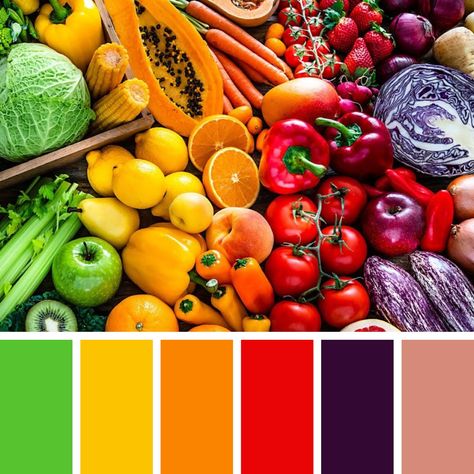 Organic Food Color Palette, Food Colors Palette, Color Moodboard, Idea Generation, Organic Market, Art Palette, Spring Color Palette, Market Garden, Brand Color Palette