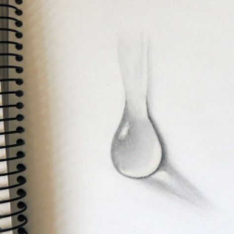 Water is often viewed as an extremely difficult substance to draw realistically, but I hope that my step-by-step tutorial will make it seem a lot easier! Water Drop Drawing, Drop Of Water, 3d Drawings, Ink Drawings, Amazing Drawings, Art Instructions, A Pencil, Drawing Tutorials, Realistic Drawings