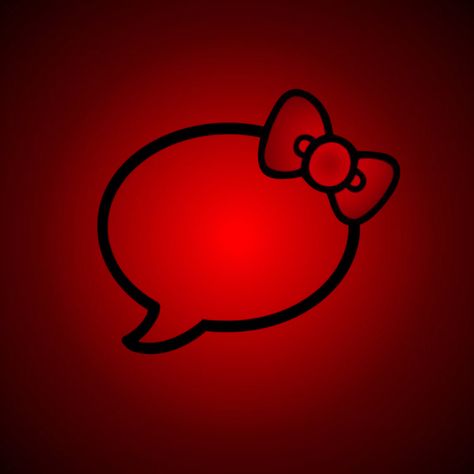 Red Y2k Hello Kitty Wallpaper, Red Y2k Icons For Apps, Dark Red Hello Kitty Icons, Hello Kitty App Icons Aesthetic, Hello Kitty Message, Red And Black Hello Kitty, Red Hello Kitty Icons For Apps, Shortcut App Covers Aesthetic, Hello Kitty App Icon Red