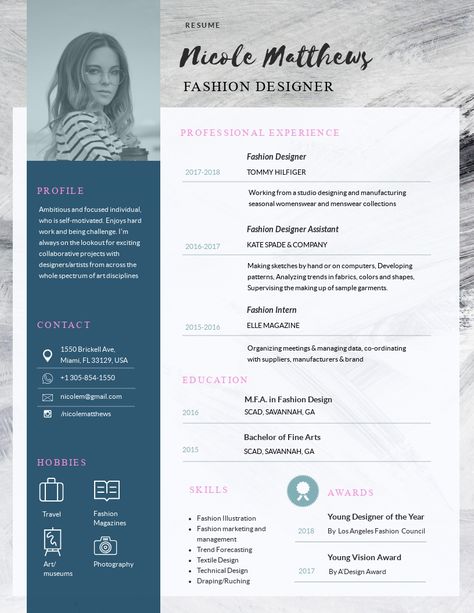 Fashion Designer Resume, Designer Resume Template, Fashion Resume, Designer Resume, Sample Resume Templates, Case Study Template, Modern Cv Template, Design Resume, Modern Cv