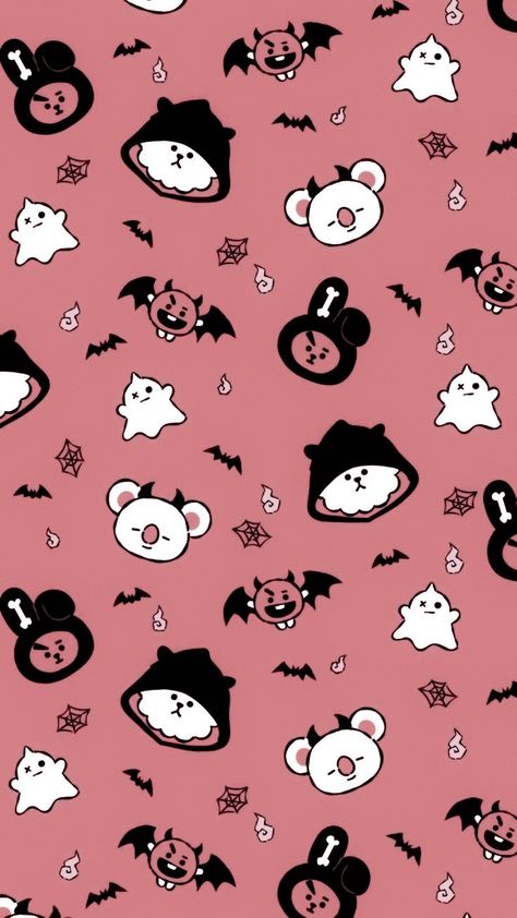 Skzoo Halloween Wallpaper, Bt21 Wallpapers, Halloween Calendar, Bts Art, Color Collage, Army Wallpaper, Mini Canvas Art, Mini Canvas, Bts Lockscreen