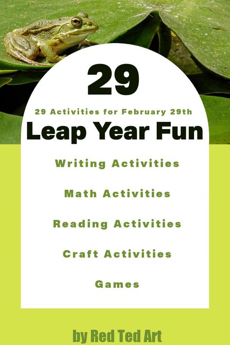 Check out these 29 Fun Leap Year Activities for Elementary School Students! Some great ideas covering all subjects. Leap Year Writing Activities, some fun Leap Year Math Activities and of course Leap Year Crafts to try out! Leap Year Ideas For School, Leap Year Crafts, Leap Year Activities, Leap Day Activities For Kids, Leap Day Activities, Leap Year Activities For Kids, Curriculum Night, Activities For The Classroom, Fun Writing Activities