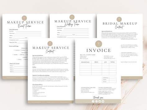 MUA Contract Template, Makeup Artist Contract, Makeup Contract Agreement, Bridal Makeup Contract, Makeup Service Form Bundle, CANVA TEMPLATE Bridal Makeup Contract, Makeup Artist Contract, Makeup Contract, Cosmetology License, Bridal Makeup Services, Intake Form, Esthetician Marketing, Wedding Salon, Freelance Makeup Artist