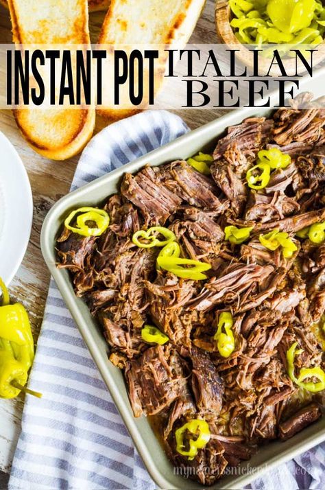 Italian Beef Instant Pot, Easy Italian Beef, Beef Instant Pot Recipes, Instant Pot Italian Beef, Italian Beef Recipe, Instant Pot Recipes Healthy Family, Italian Roast Beef, Beef Instant Pot, Recipes Using Hamburger