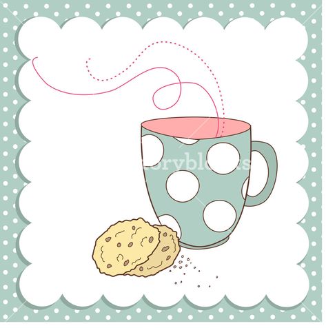 Nice Cup Of Tea And A Biscuits Biscuits Illustration, Polka Dots Background, Tea And Biscuits, Dots Background, Polka Dot Background, Fun Cup, Cup Of Tea, Tea Cup, Stock Images Free