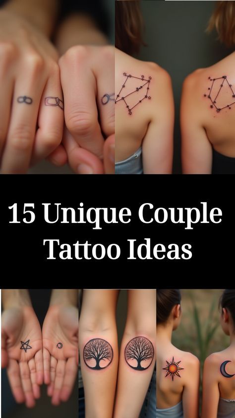 Boyfriend And Girlfriend Tattoos Unique, Tatoos Couple Relationships, Husband And Wife Tattoos Meaningful, Unique Couple Tattoo, Husband And Wife Tattoos, Husband Wife Tattoos, Matching Tattoos For Couples, Girlfriend Tattoos, Couple Tattoo Ideas