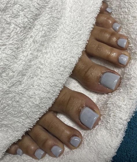 Drippy Nails, Blue Toe Nails, Grey Acrylic Nails, Toenail Art, Sweet Nails, Gel Toe Nails, Acrylic Toe Nails, Toe Nail Color, Pretty Toe Nails