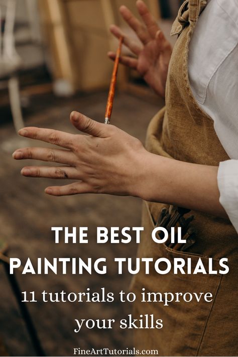 Oil Painting Flowers Tutorial, Oil Painting Tutorials, Oil Painting Basics, Learn Oil Painting, Oil Painting Materials, Oil Painting Tips, Oil Painting Lessons, Painting Materials, Oil Painting For Beginners