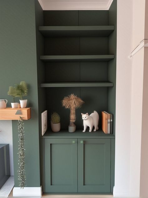 Fitted Cupboards Living Room, Small Alcove Ideas, Minimalist Bedroom Wardrobe, Built In Cupboards Living Room, Bedroom Wardrobe Designs, Cupboard Living Room, Alcove Ideas Living Room, Room Cupboard, Living Room Cupboards