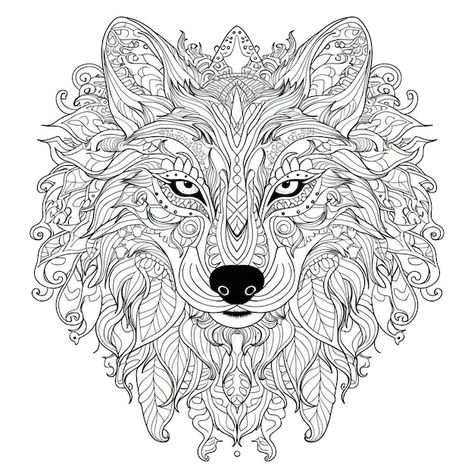 Coloriages De Mandala D'animaux Pour Sou... | Premium Photo #Freepik #photo #mandala #conception-tatouage #coloriage #fond-mandala Mandala Tattoo Design, Color Images, Dog Images, Mandala Tattoo, Colour Images, Coloring Sheets, Premium Photo, Tattoo Design, Adult Coloring