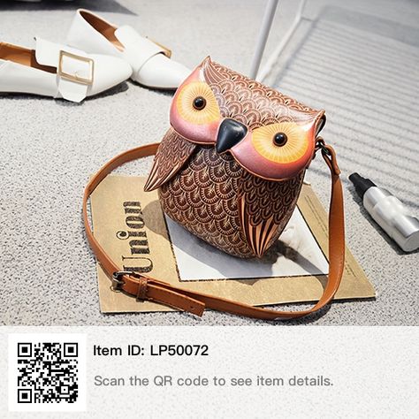 Leather Owl, Owl Handbag, Owl Bags, Owl Purse, Owl Bag, Cute Crossbody Bags, Winter Typ, Messenger Purse, Flying Birds