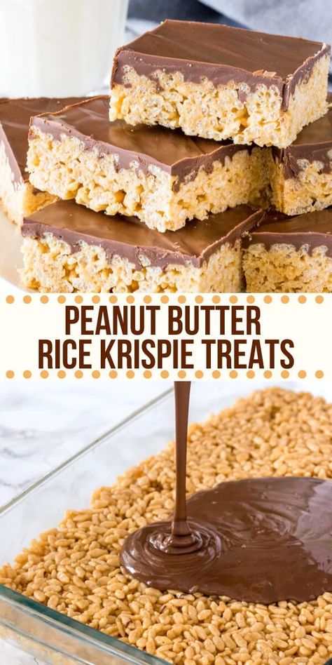 Peanut Butter Rice Krispie Treats, Resepi Biskut, Resipi Kek, Krispie Treats Recipe, Rice Krispy, Butter Rice, Oreo Pops, Rice Crispy Treats, Rice Krispie Treats