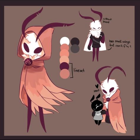 Shadow Creatures, Cute Moth, Bloodborne Art, Hollow Night, Hollow Art, Cute Fantasy Creatures, Knight Art, Creature Drawings, Drawing Base