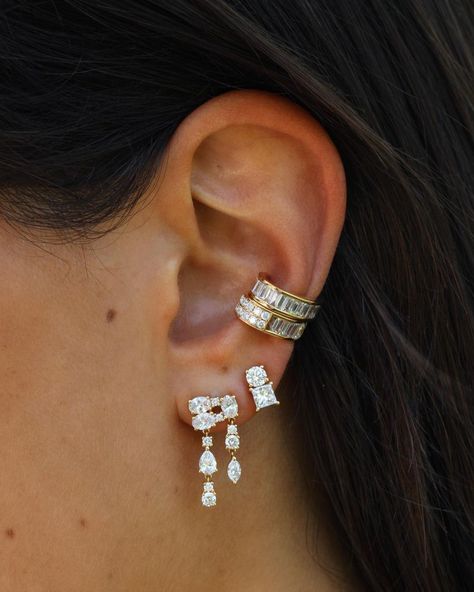 Anita Ko Jewelry, Diamond Ear Cuff, Anita Ko, Earrings Round, Jewelry Lookbook, Gold Jewelry Fashion, Rose Gold Earrings, Ear Jewelry, Cute Jewelry