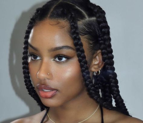 Big Box Braids, Sew In Hairstyles, Big Box Braids Hairstyles, Instagram Heart, Box Braids Hairstyles For Black Women, Cute Box Braids Hairstyles, Box Braids Styling, 4c Hair, Braid Ideas