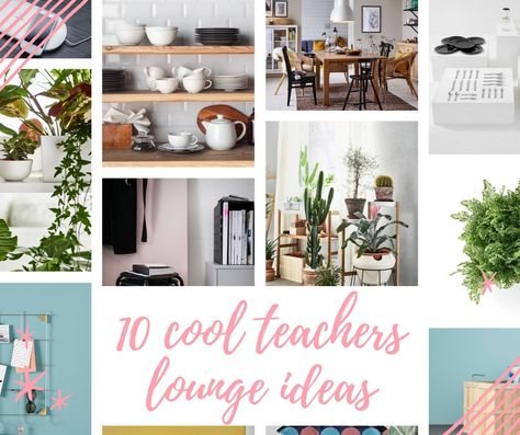 10 cool teachers lounge ideas from IKEA catalog - Living Mi Vida Loca Teacher Staff Room Ideas Lounges, Boho Break Room, Relaxing Break Room Ideas, Teacher Lounge Decor, Workplace Breakroom Ideas, Breakroom Decor Ideas, Teacher Break Room Ideas, Staff Lounge Makeover, Teachers Lounge Ideas