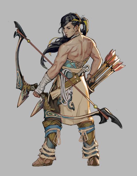 ArtStation - Dragon Hunters Alex Chen, Archer Characters, Evelynn League Of Legends, Dragon Hunters, Fantasy Heroes, Fantasy Sci Fi, Dungeons And Dragons Characters, Back Muscles, Fantasy Rpg