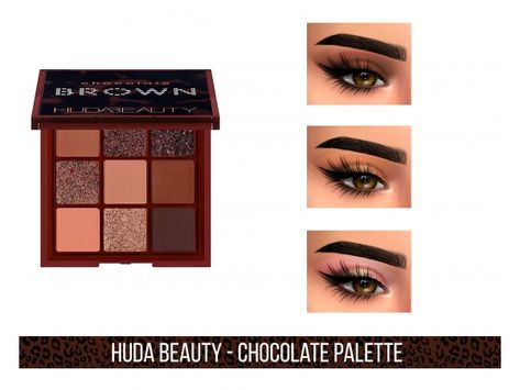 Mod Makeup, Chocolate Palette, Sims 4 Piercings, Makeup Cc, Sims 4 Download, Sims 4 Cc Makeup, Sims 4 Game Mods, Makeup Eyeshadow Palette, The Sims 4 Download