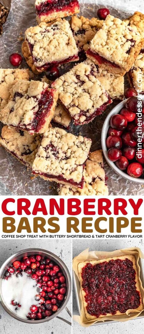 Cranberry Bars are buttery brown sugar cake bars with fresh cranberry filling. A Christmas treat that you can easily make all year round. Cranberry Bars Recipe, Bars With Coconut, Cranberry Recipes Dessert, Cranberry Filling, Brown Sugar Cake, Fresh Cranberry Recipes, Cake Bars Recipe, Cranberry Bars, Cranberry Dessert