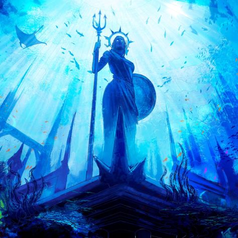 Atlantis The Lost City, Trident Symbol, Homecoming Themes, Lost City Of Atlantis, Atlantis The Lost Empire, The Lost City, Underwater City, Underwater Art, Ever Pretty