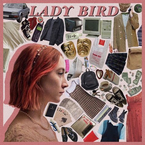 Lady Bird Outfits, Acting Life, Journal Clothes, 20th Century Women, Greta Gerwig, Pink Border, Saoirse Ronan, Niche Memes, Dirty Dancing