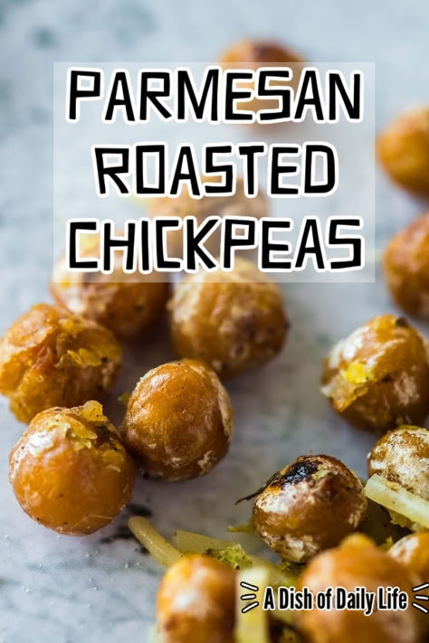 If you need a healthy easy snack, these Parmesan Roasted Chickpeas are the best (and easiest!) recipe. The crunchy chickpeas give way to a burst of savory flavors – this snack is not just a treat for your taste buds and a great part of a clean eating program. #numstheword #parmesanroastedchickpeas #parmesanchickpeas #crispyparmesanchickpeas #panfriedchickpeas #garlicparmesanchickpeas #roastedchickpeasparmesan #chickpeasandparmesan Sweet Garbanzo Bean Recipes, Garbanzo Bean Snacks, Crunchy Garbanzo Beans, Garbanzo Bean Snack Recipes, Air Fryer Garbanzo Beans, Fried Garbanzo Beans, Baked Garbanzo Beans, Easy Roasted Chickpeas, Honey Roasted Chickpeas