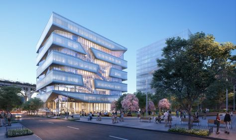 Columbia Business School, Building Rendering, Community Space, Business Innovation, Columbia University, Architecture Rendering, Manhattan New York, Science Center, Facade Architecture