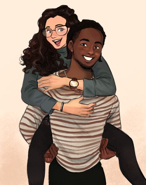 Character Design - April 2018 on Behance Interracial Love, Male Character, Couple Illustration, Character Sketches, Black Characters, Cute Couple Cartoon, Interracial Couples, Illustration Character, Character Poses