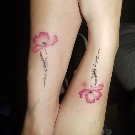 Tattoos Ideas For Sisters, Irish Sister Tattoos, Tattoo Sisters, Unique Sister Tattoos, Cute Sister Tattoos, Sister Tattoo Ideas, Small Sister Tattoos, Sister Tattoo Designs, Small Matching Tattoos