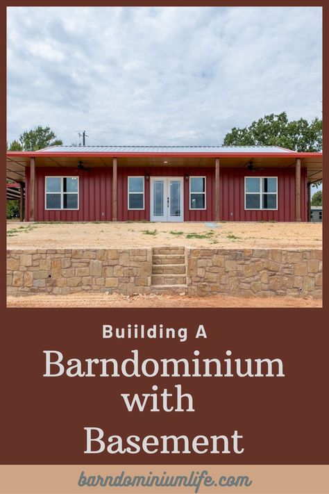 So, can a barndominium have a basement? The answer is yes. While it is not a traditional choice, barndominiums can be built over a basement foundation. Find out more about building a barndominium with basement on the link. Barndominium With Basement, Building A Barndominium, Metal Building Home, Barndominium Plans, Basement House Plans, Shop Barndominium, Basement Floor Plans, Pole Barn House Plans, Free House Plans