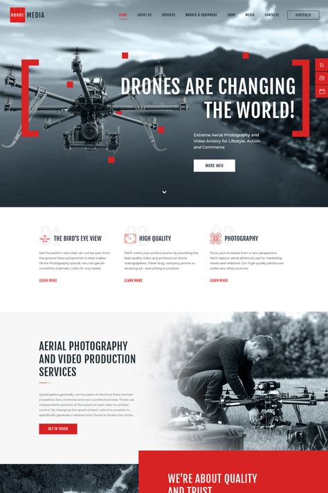 Presentation Infographic Design, Drone Graphic Design, Drone Website, Infographic Examples, Report Layout, Buy Drone, Drone Business, Photography Website Design, Ads Creative Advertising Ideas