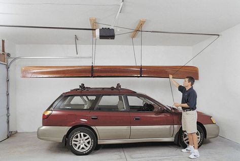 Kayak Hanger, Garage Hoist, Canoe Storage, Kayak Storage Rack, Boat Stands, Kayak Storage, Pulley System, Kayaking Gear, Kayak Accessories