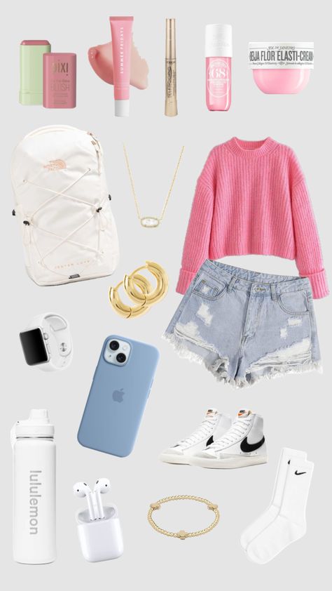 cute fit ❤️ #preppy #pink #myvibe #love #fyp #foryou #trending #aesthetic Cute Preppy Things, Cute Pink Outfits, Trending Aesthetic, Preppy Fits, Aesthetic Preppy, Pink Preppy, Preppy Stuff, Preppy Pink, Preppy Lifestyle