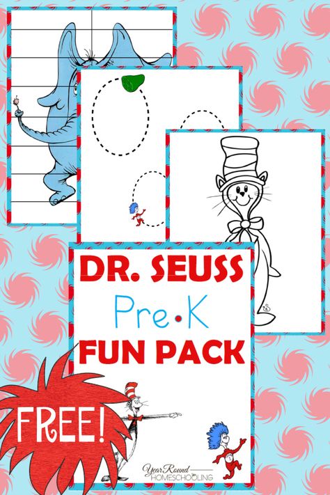 Dr. Suess, Dr Seuss Printables, Dr Seuss Preschool Activities, Dr Seuss Preschool, Dr Seuss Hat, Dr Seuss Classroom, Dr Seuss Activities, Dr Seuss Crafts, Seuss Classroom