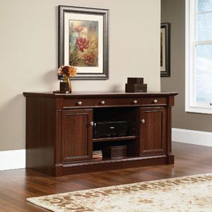 Credenza Desk, Printer Shelf, Wood Credenza, Doors Sliding, Simple Table, Accent Cabinet, Office Furniture Desk, Desk Storage, Barn Doors