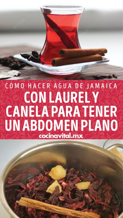 Aprende cómo preparar esta deliciosa receta de agua de jamaica con laurel y canela para lograr en poco tiempo un abdomen plano. Agua Jamaica, Agua Fresca Recipe, Bbq Chicken Breast, Agua Fresca, Hispanic Food, Mexican Food Recipes Authentic, Bbq Chicken, Healthy Drinks, Jamaica